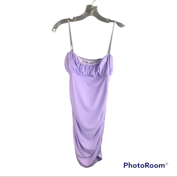 NWOT Princess Polly Penny Lavender Mesh Mini Dress - Picture 9 of 12